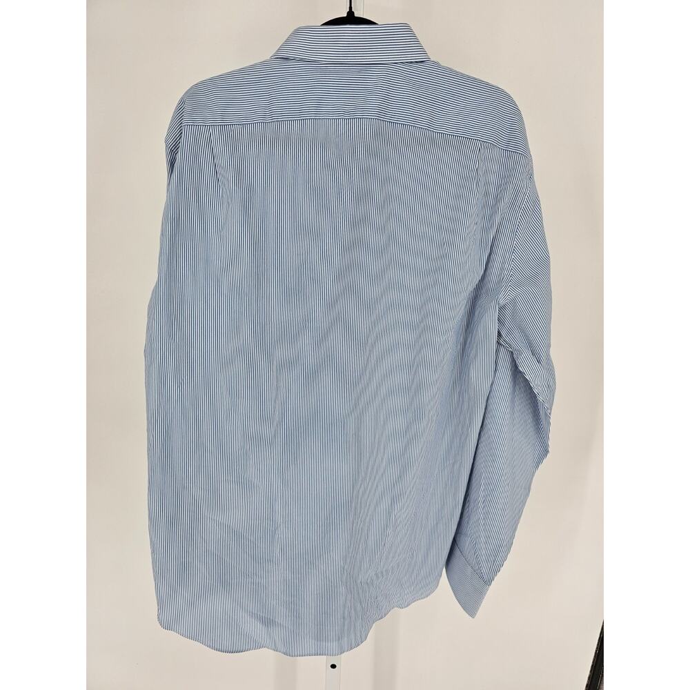 J Crew Performance Men Sz XL Logn Sleeve Button Up Dress Shirt Slim Fit Blue NEW - Picture 4 of 4